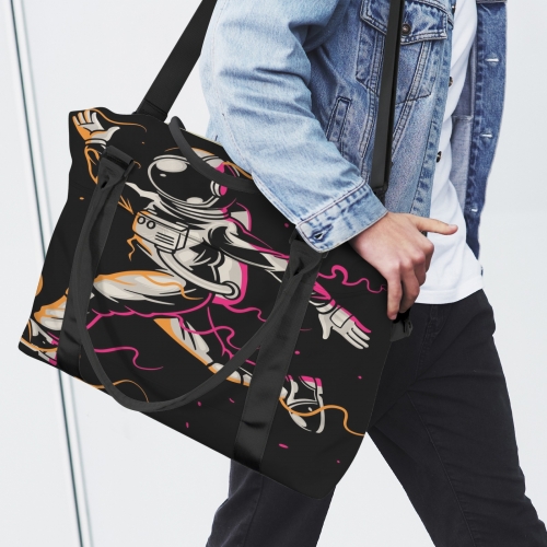 Large Travel Bag with Trolley Sleeve (Model 1715)