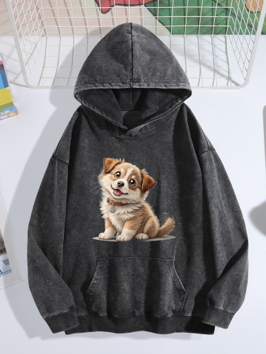 Vintage Wash Hoodie (Front&Back Printing) (Made in USA)