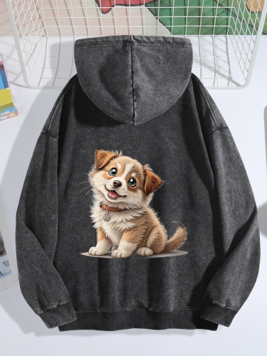 Vintage Wash Hoodie (Front&Back Printing) (Made in USA)