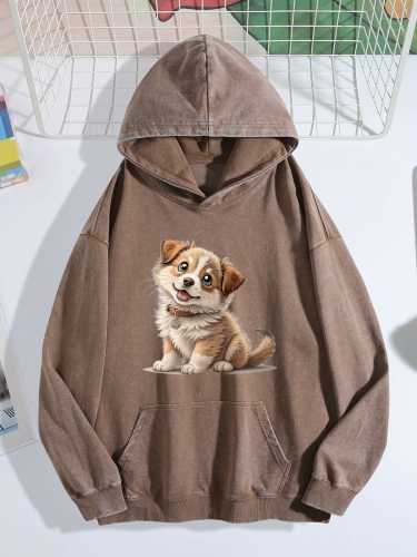 Vintage Wash Hoodie (Front&Back Printing) (Made in USA)