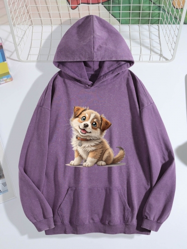 Vintage Wash Hoodie (Front&Back Printing) (Made in USA)