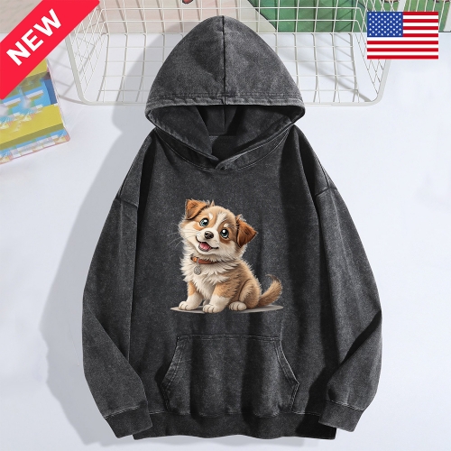 Vintage Wash Hoodie (Front&Back Printing) | Ships from USA