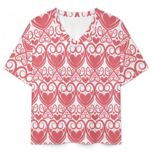 Women’s V-Neck Short Sleeve Pajama Set