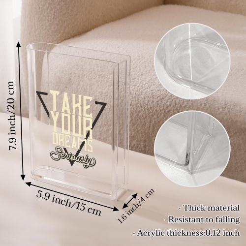 Acrylic Book Shaped Vase(Made in USA)