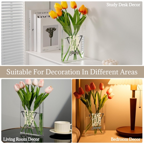 Acrylic Book Shaped Vase(Made in USA)