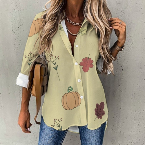 Women's Long Sleeve Blouse (AY008)