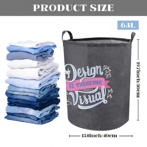 Foldable Round Laundry Basket(Made in USA)