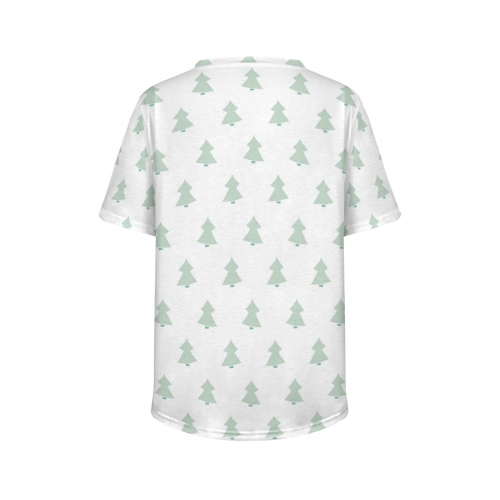 Women's Short Sleeve Pajama Top (Model Sets 17)