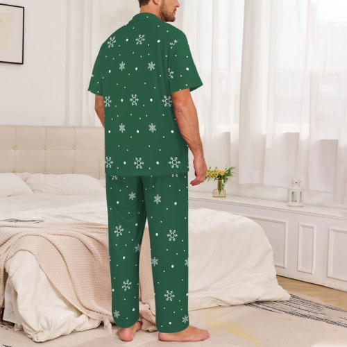 Men's V-Neck Pajama Set (Model Sets 32)