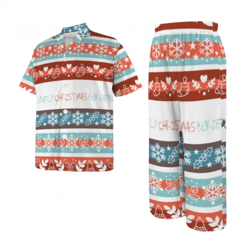 Little Girls' V-Neck Pajama Set (Model Sets 32)