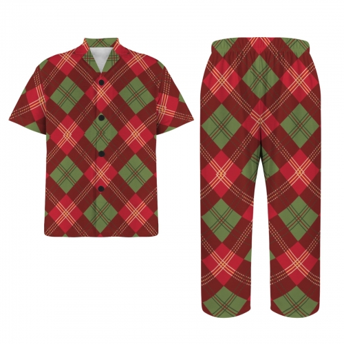 Big Boys' V-Neck Pajama Set (Model Sets 32)