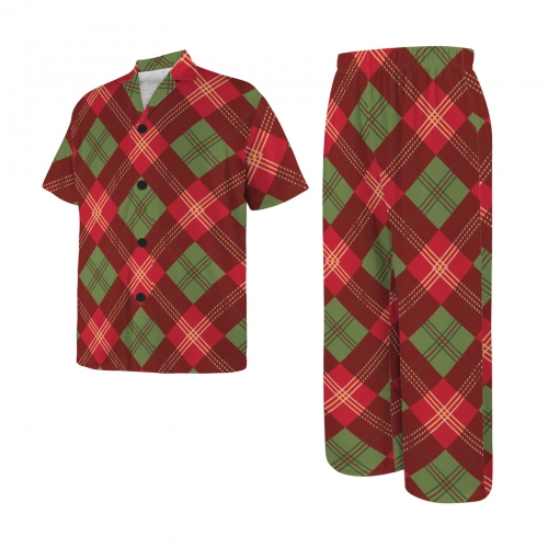 Big Boys' V-Neck Pajama Set (Model Sets 32)