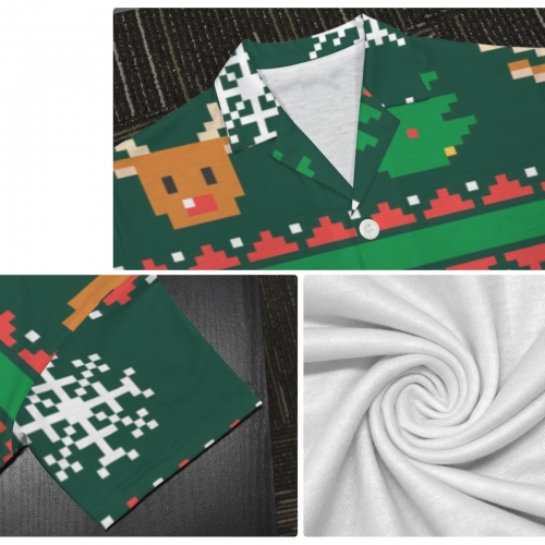 Little Boys' V-Neck Pajama Set (Model Sets 32)