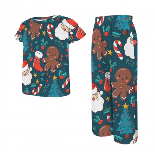 Big Girls' Crew Neck Pajama Set (Model Sets 31)