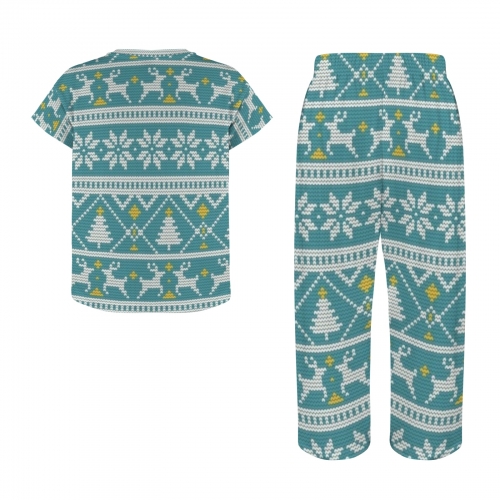 Little Girls' Crew Neck Pajama Set (Model Sets 31)
