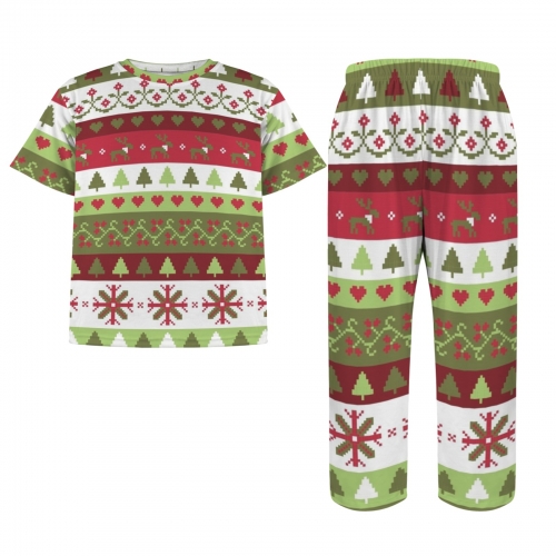 Big Boys' Crew Neck Pajama Set (Model Sets 31)