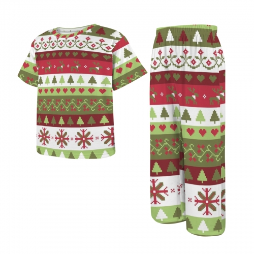 Big Boys' Crew Neck Pajama Set (Model Sets 31)