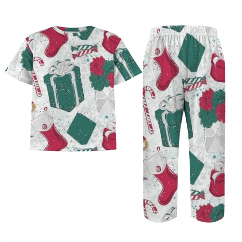 Little Boys' Crew Neck Pajama Set (Model Sets 31)