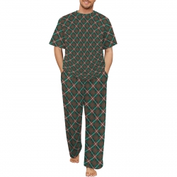 Men's Crew Neck Pajama Set (Model Sets 31)