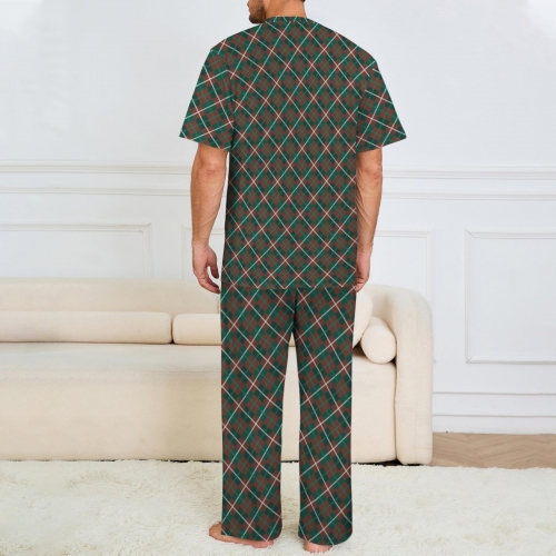 Men's Crew Neck Pajama Set (Model Sets 31)