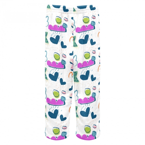 Custom Little Kids' Flannel Pajama Trousers (Model L76)