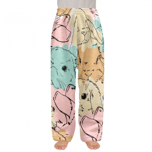 Custom Big Kids' Flannel Pajama Trousers (Model L76)