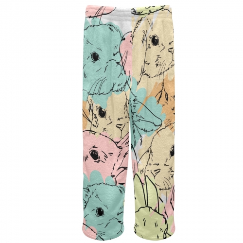 Custom Big Kids' Flannel Pajama Trousers (Model L76)