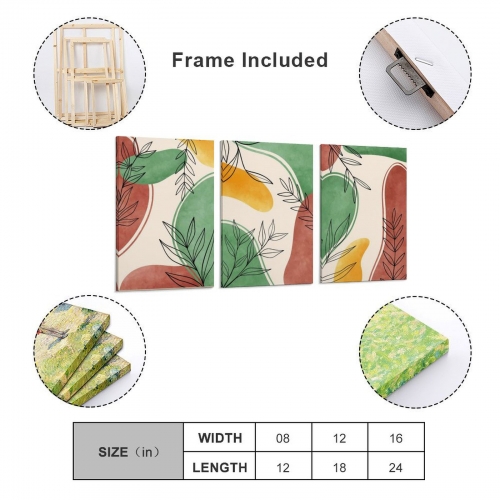 Triptych Decorative Frame 8" × 12"