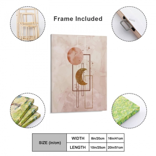 Frame Canvas Painting 8"×10" – Vertical (Made in USA)