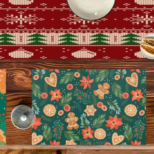 7 Pieces Table Runner and Placemats Set (Made in USA)