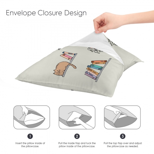 Envelope Pillow Case (Twin Sides) (Made in Queens)
