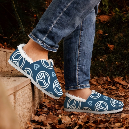 Men's Fleece-Lined Canvas Slip-On