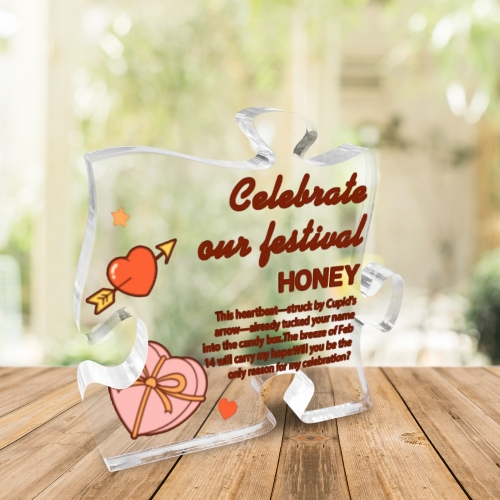 Personalized Puzzle Shaped Acrylic Plaque