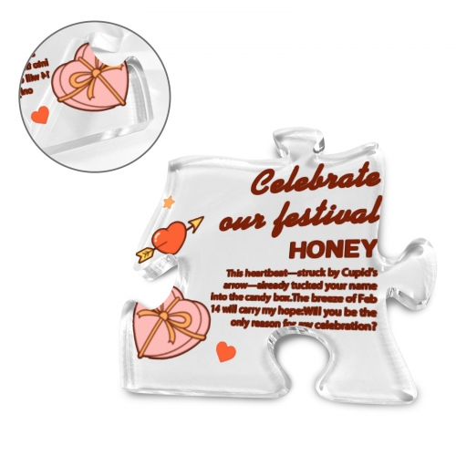 Personalized Puzzle Shaped Acrylic Plaque