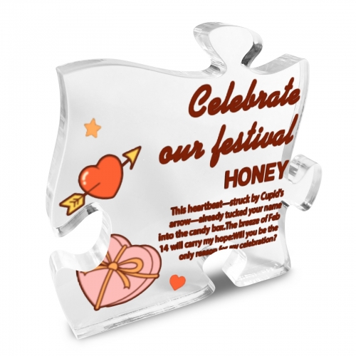 Personalized Puzzle Shaped Acrylic Plaque