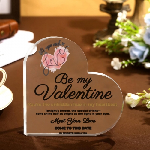 Personalized Heart Shaped Acrylic Plaque