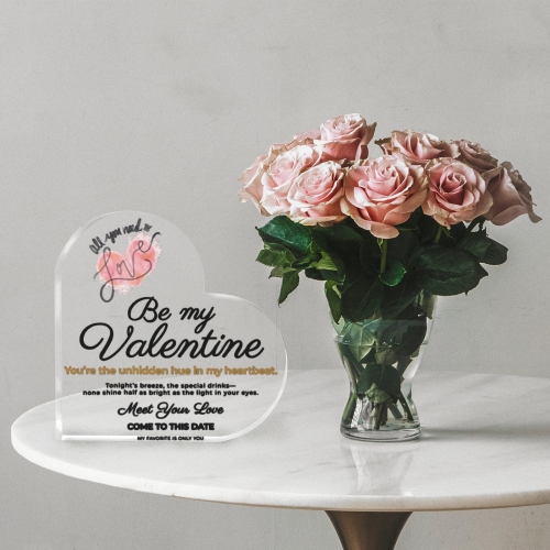 Personalized Heart Shaped Acrylic Plaque