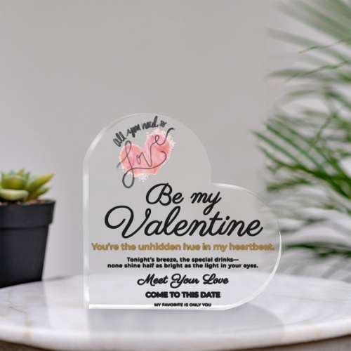 Personalized Heart Shaped Acrylic Plaque