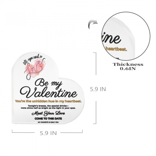 Personalized Heart Shaped Acrylic Plaque