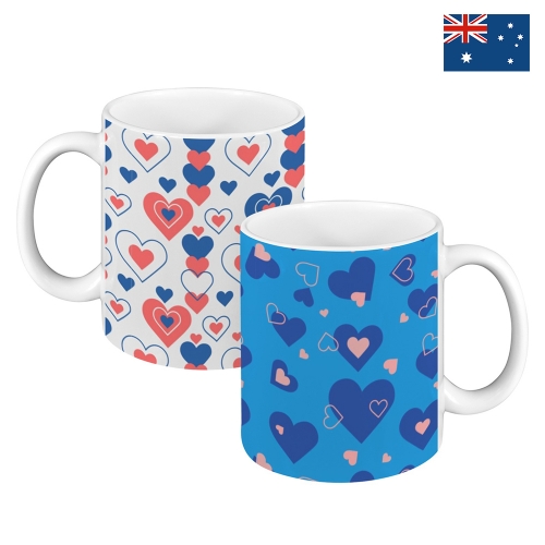 Custom White Mug(11OZ)(Set of 2) | Ships from Australia