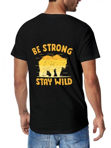 Cotton Short Sleeve T-Shirt (Back Print)(Made in AUS)