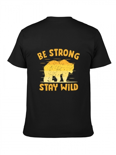 Cotton Short Sleeve T-Shirt (Back Print)(Made in AUS)