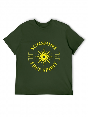 Men's Cotton Short Sleeve T-Shirt (Front Print)