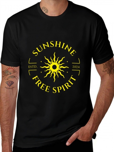 Men's Cotton Short Sleeve T-Shirt (Front Print)