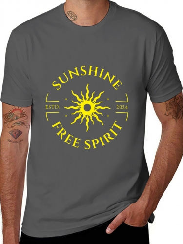 Men's Cotton Short Sleeve T-Shirt (Front Print)