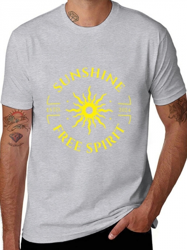 Men's Cotton Short Sleeve T-Shirt (Front Print)