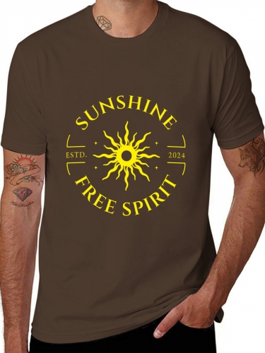 Men's Cotton Short Sleeve T-Shirt (Front Print)