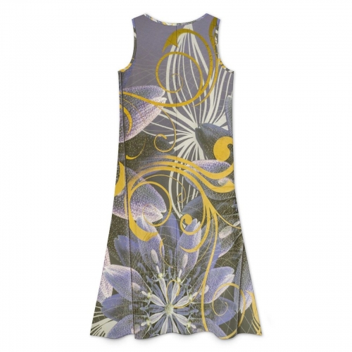 Sleeveless High-Low Hem Dress