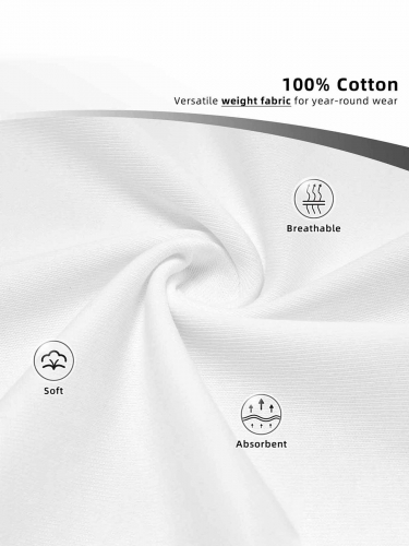 Cotton Short Sleeve T-Shirt (Back Print)(Made in Canada)