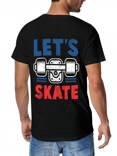 Cotton Short Sleeve T-Shirt (Two-Sided Print)(Made in Canada)